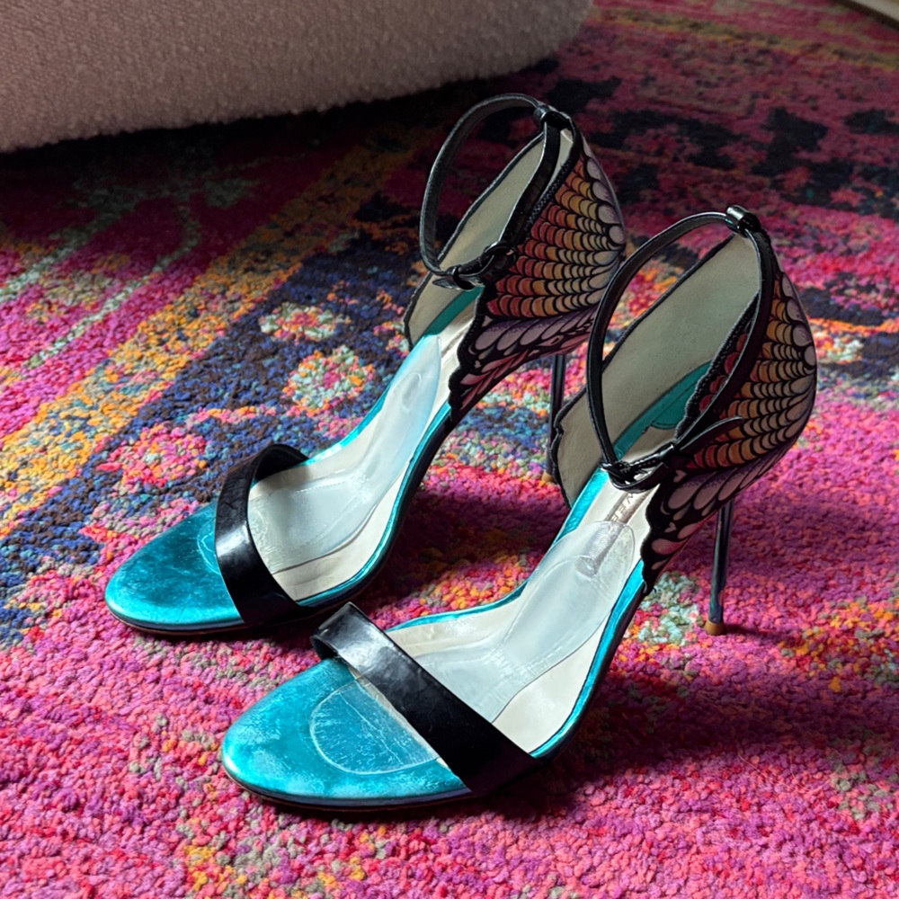 Barely worn Sophia Webster Black and Blue Heels